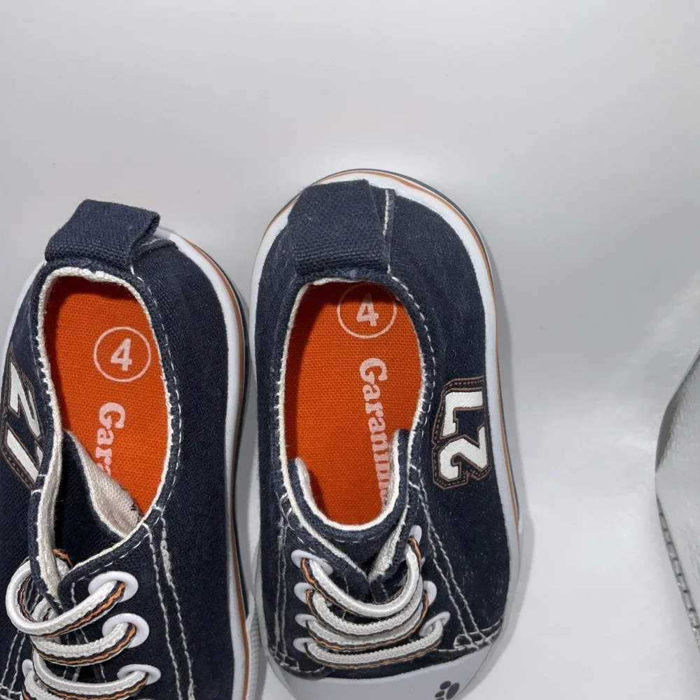 Garanimals Boys Size 4 Infant Blue And Orange‎ Slip On Tennis Shoe